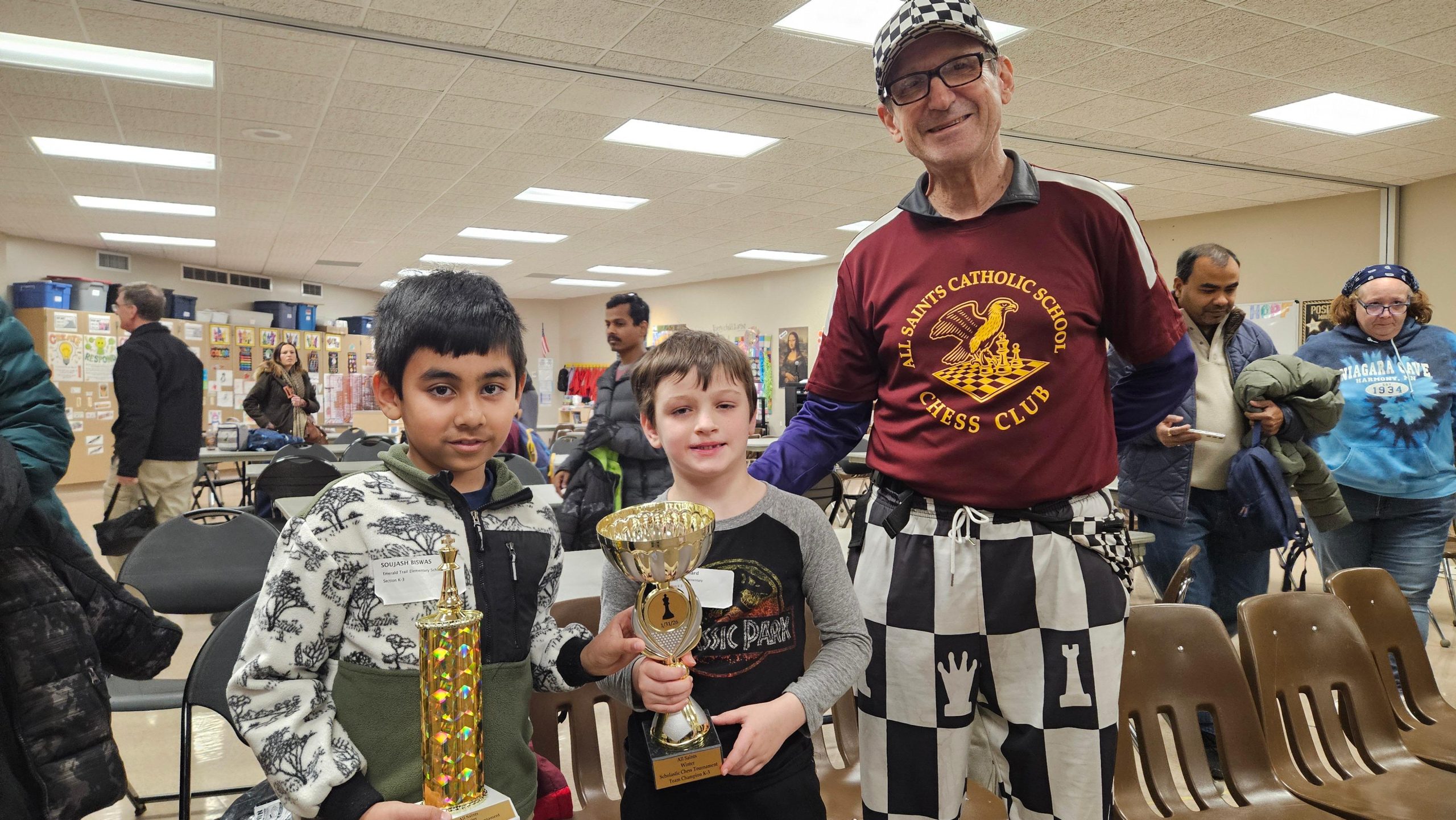 Soujash Biswas Wins 1st Place with a Perfect Score at a Scholastic Chess Tournament